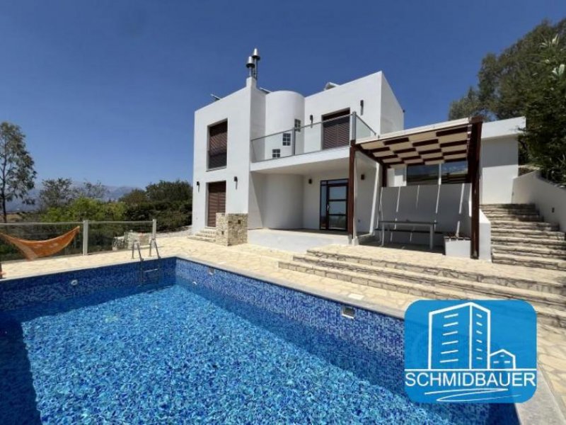 Listaros Kreta, Listaros: Modern gebaute Villa mit herrlichem Meerblick Haus kaufen